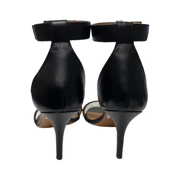 Givenchy Paris Womens Size 39 Black Leather Ankle Strap Heel Sandals - Picture 9 of 9
